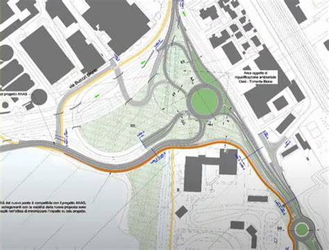 Schema viabilità attorno al ponte