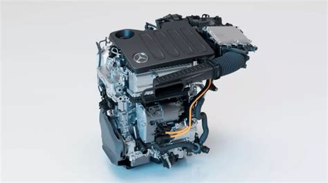 Diagramma del motore ibrido della Mercedes-Benz CLA