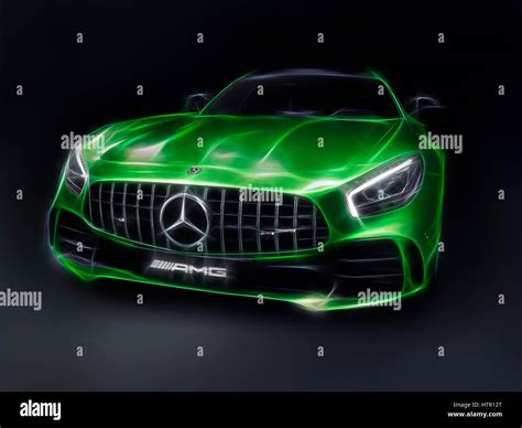 Immagine stilizzata di un'auto sportiva SLK