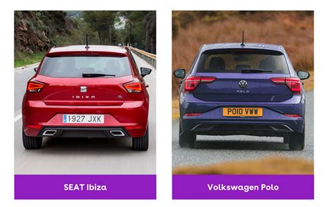 Confronto dimensionale Seat Ibiza e Volkswagen Polo