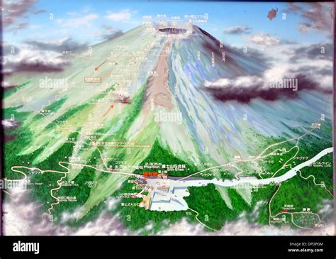 Mappa del Fuji Speedway con il Monte Fuji sullo sfondo