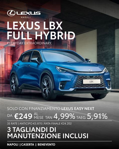 Condizioni di finanziamento Lexus Easy