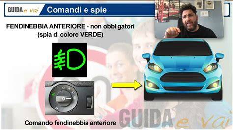 Schema dei fendinebbia anteriori e posteriori