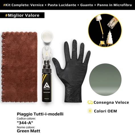 Kit di vernice per ritocchi con accessori