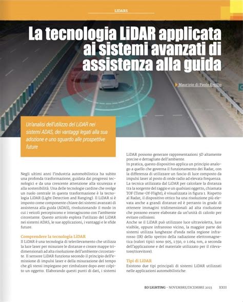 Sistemi avanzati di assistenza alla guida