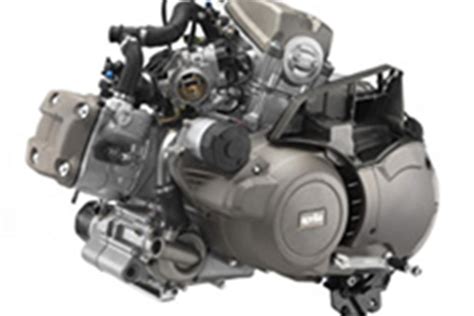 Motore Aprilia Mana con evidenziato il sistema di alimentazione