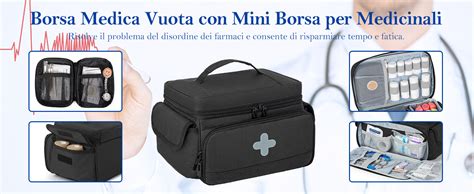 Infermiere con borsa medica in auto