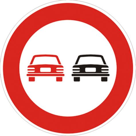 Segnale di divieto di sorpasso generico