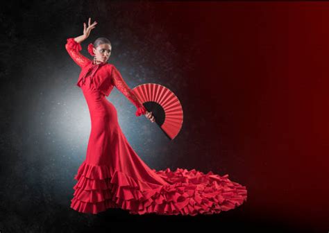 Illustrazione degli abiti tradizionali del flamenco per uomo e donna