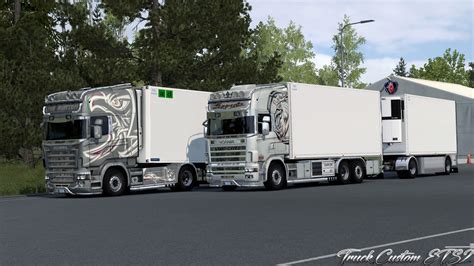 Truck with custom rims in ETS2