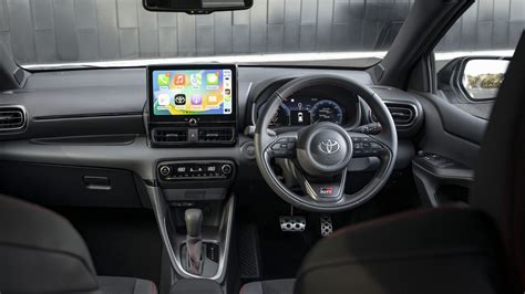 Toyota Yaris interior close-up of gear shift area