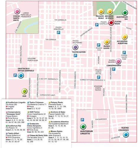 Mappa delle sedi dell'autoscuola a Torino e Moncalieri