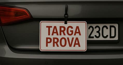 Esemplare di targa di prova storica di Trieste