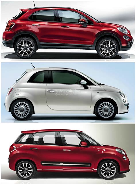 Fiat 500X e Fiat 500L affiancate