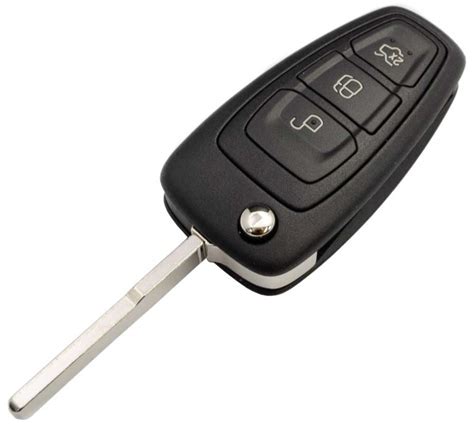 Ford Fiesta remote key with open boot button highlighted
