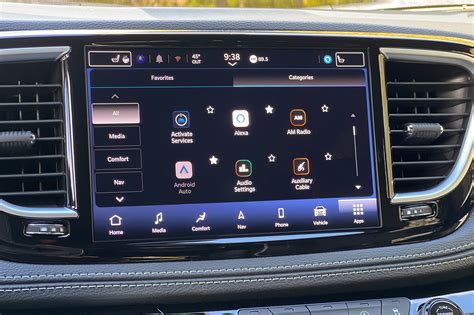 Interni Chrysler Pacifica con infotainment Uconnect 5