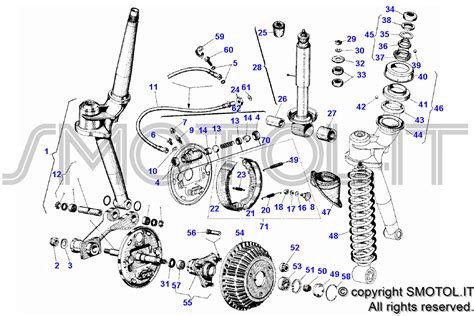 Schema esploso forcella moto