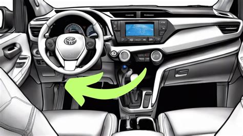 Dettaglio della posizione del tasto reset TPMS nella Toyota RAV4