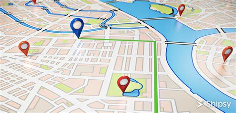 Navigation map with route options