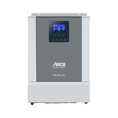 Sistema fotovoltaico ibrido con inverter Steca Solarix PLI montato a parete