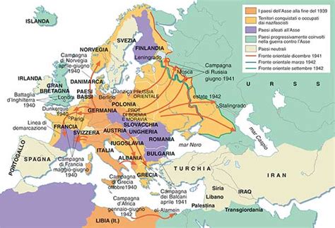 Mappa della Seconda Guerra Mondiale