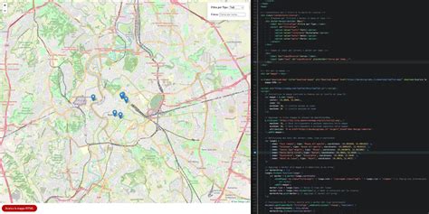 Mappa interattiva con segnalazione di cavità