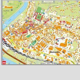 Mappa di Moncalieri con indicazione dei principali centri automobilistici