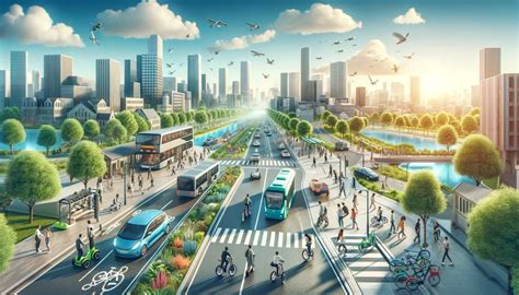 Automobile futuristica in ambiente urbano