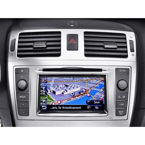 Mappa di navigazione su un display Lexus
