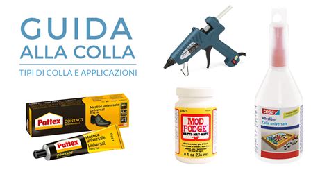 Tipi di colla per vetro