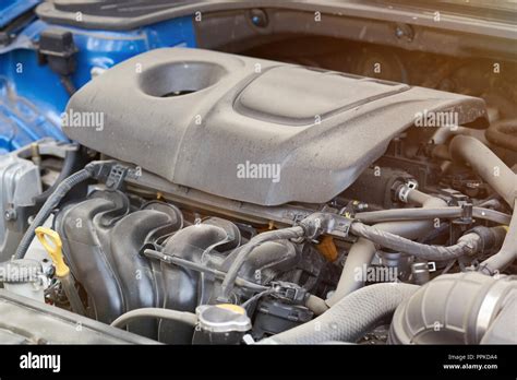 Vista ravvicinata del motore D5 2.4l di Volvo