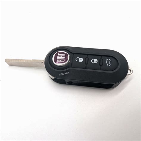Chiave Fiat 500 con indicazione della batteria