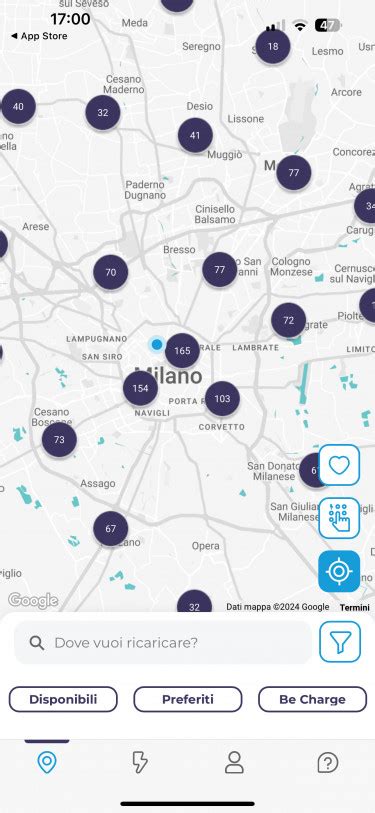 Mappa delle colonnine di ricarica a Modena