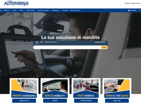 Schermata del nuovo sito web Autotorino