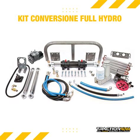 Componenti di un kit full hydro per sterzo