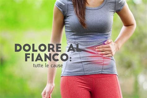 illustrazione di una persona che tiene il fianco a causa di un forte dolore