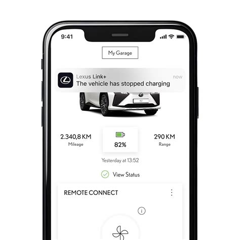 Lexus Link+ App Interface