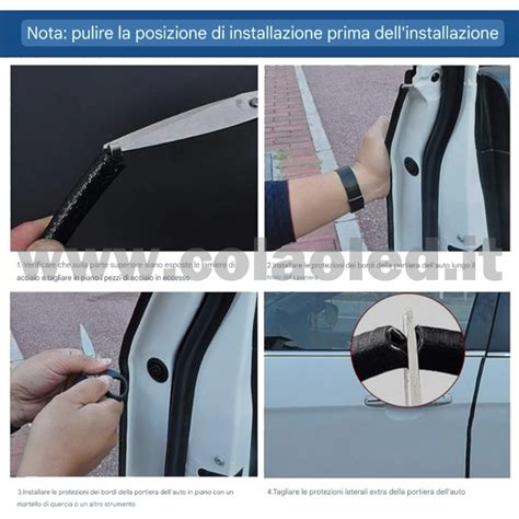 Protezioni bordo porta su auto Subaru