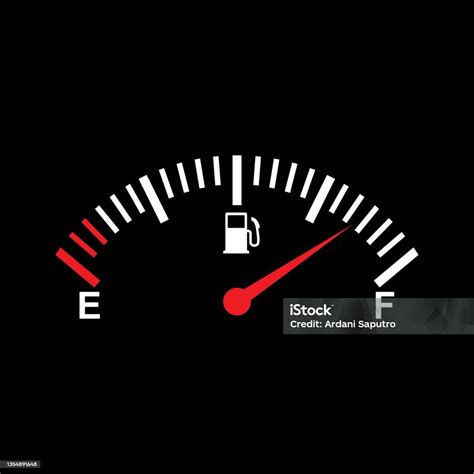 Cruscotto auto con indicatore carburante