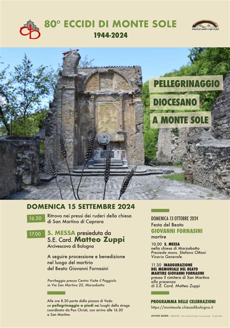 Mappa dell'area di Monte Sole con i luoghi degli eccidi