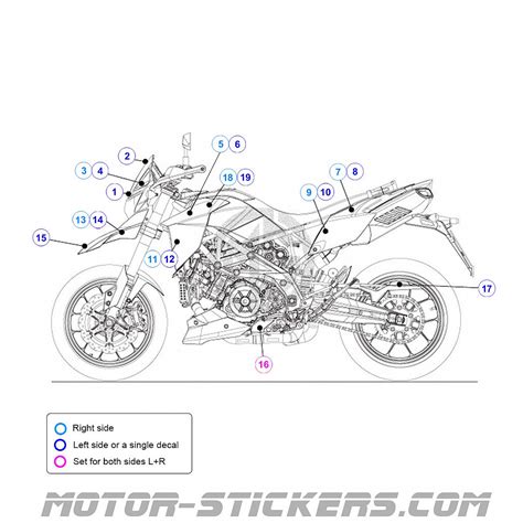 Schema sospensioni regolabili Aprilia Dorsoduro 1200