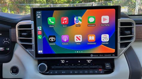 Toyota infotainment with CarPlay activated