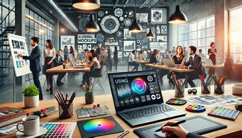 Mockup visivo di un kit grafico personalizzato