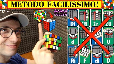 Schermata di un'applicazione risolutrice per Cubo di Rubik 4x4
