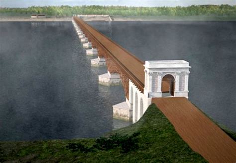 Ricostruzione del Ponte di Traiano sul Danubio