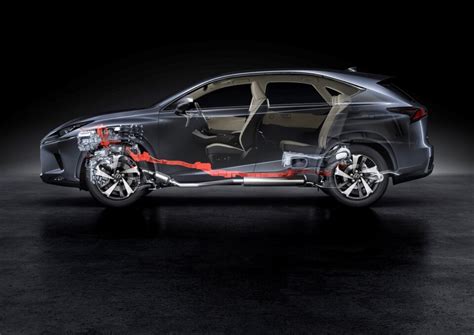 Dettaglio motore elettrico posteriore Lexus NX