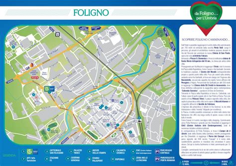 Mappa di Foligno con indicazione della concessionaria