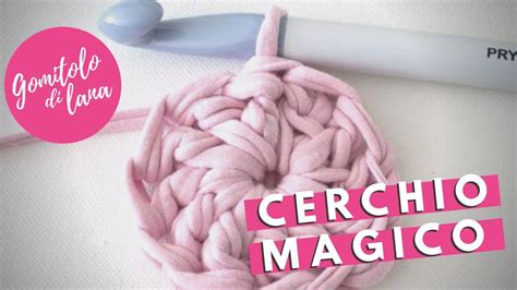 Schema di un cerchio magico all'uncinetto
