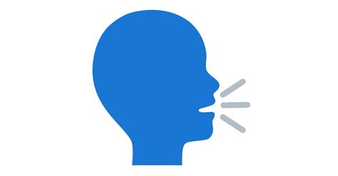 Persona che parla al microfono con icone vocali che escono