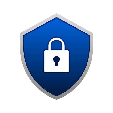 Icona scudo con lucchetto per privacy